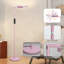 Lampadaire DEL pliable Glam Pink à 90°, 30 W, 3000 lm, ultra-lumineux, avec télécommande, variation progressive de l'intensité et de la température de couleur. Lampe haute moderne.-131363675