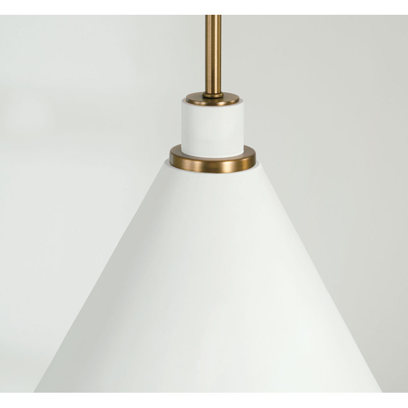 Luminaire suspendu conique à 1 lumière Kieon