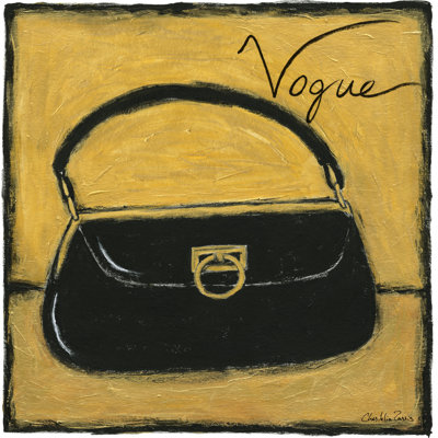 Vogue On Gold by Chariklia Zarris - Wrapped Canvas Painting