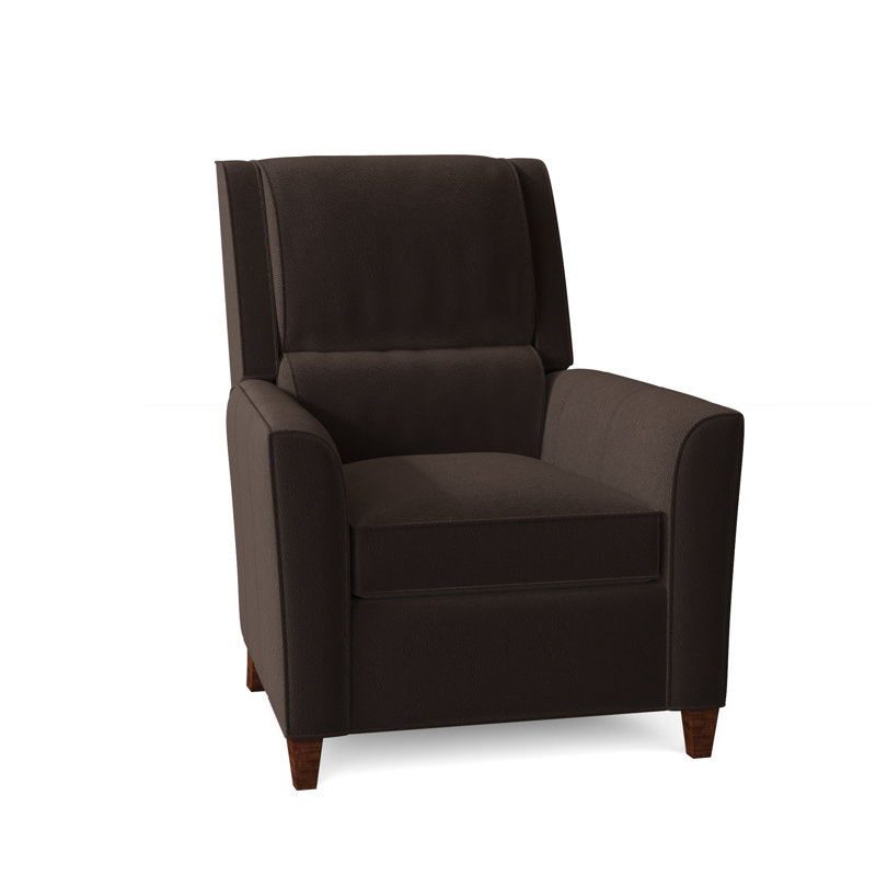 Roswell Recliner, Mahogany, Aspen Lenado Brown Genuine Leather, Manual