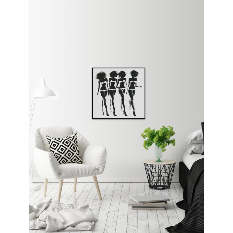 « disco glam », reproduction de peinture à l’acrylique sur toile encadrée, H 20 po x l 20 po