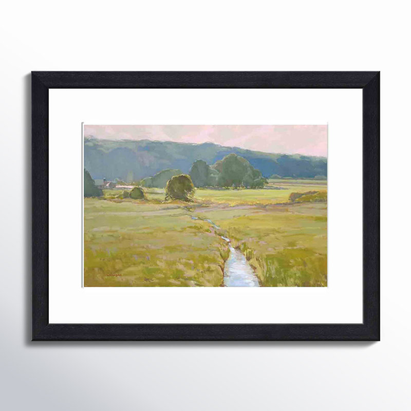 Summer Pasture II by Stephen Calcasola, Natural, 8"H x 12"W