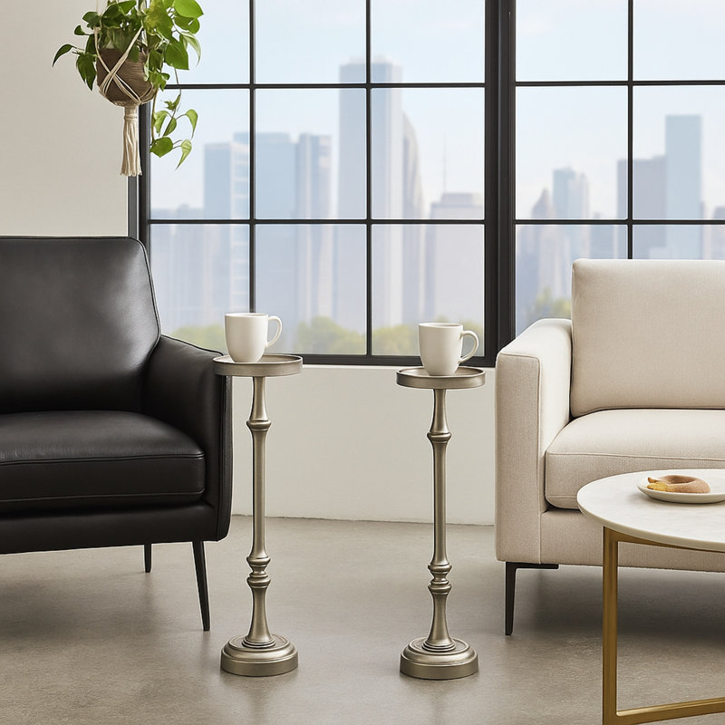 Ensemble de 2 tables d'appoint 26 po Martini