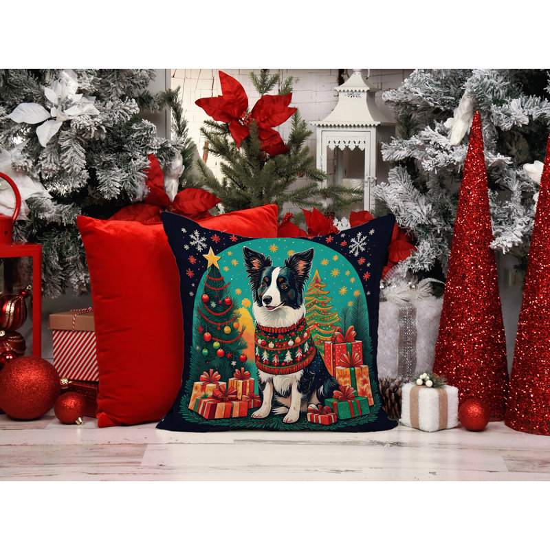 Coussin décoratif intérieur / extérieur Enchanted Christmas, 14 po x 14 po