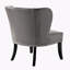 Chaise sans accoudoirs en similicuir avec garniture cloutée et 4 pieds-1675645222