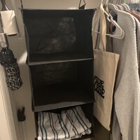 ClosetMaid 34.76 in. H Charcoal Black Fabric Hanging Closet