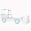 Lit voiture simple avec tablettes de rangement-97530313