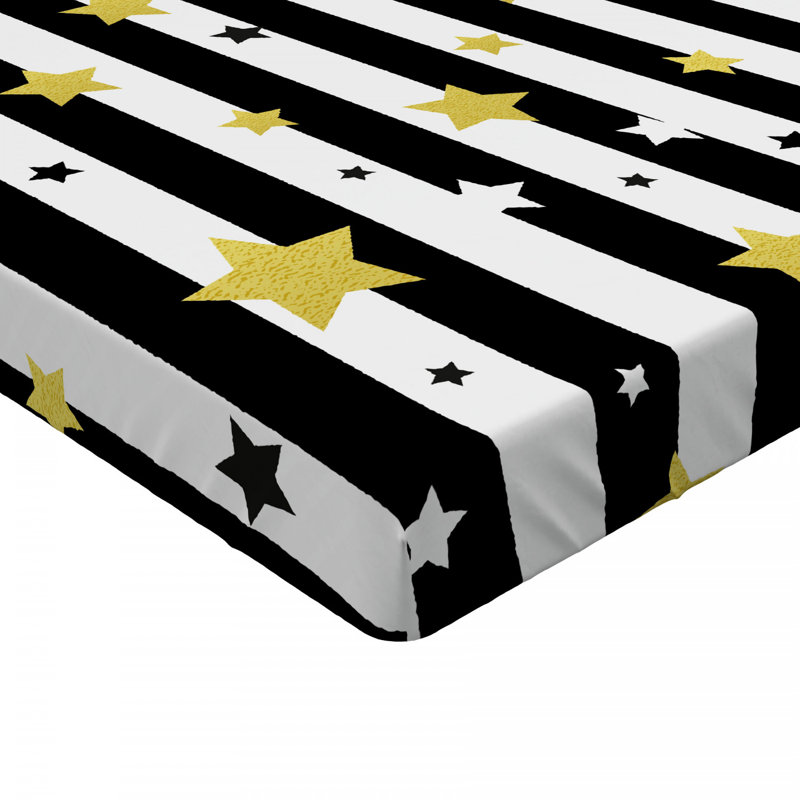 Microfiber Striped Fitted Sheet, Full Fitted Sheet