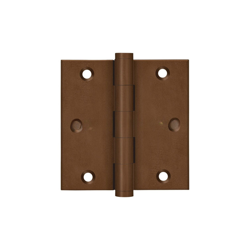 Deltana DSB3510BR paire de charnières carrées bronze rouille 3 1/2 po x 3 1/2 po, Bronze rouillé