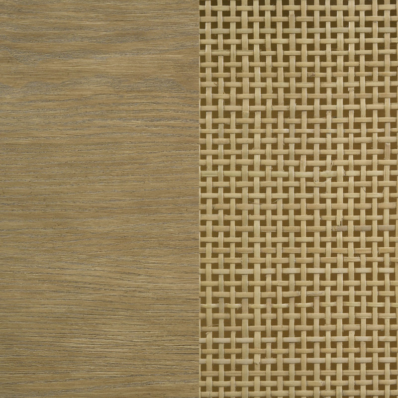 Table de bout ronde avec plateau de rangement Benson, Sable