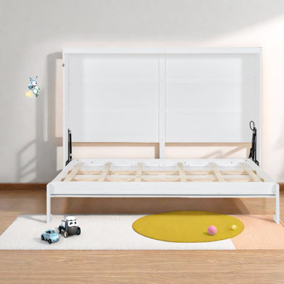 Lit escamotable complet peu encombrant, armoire moderne en bois MDF pour la maison