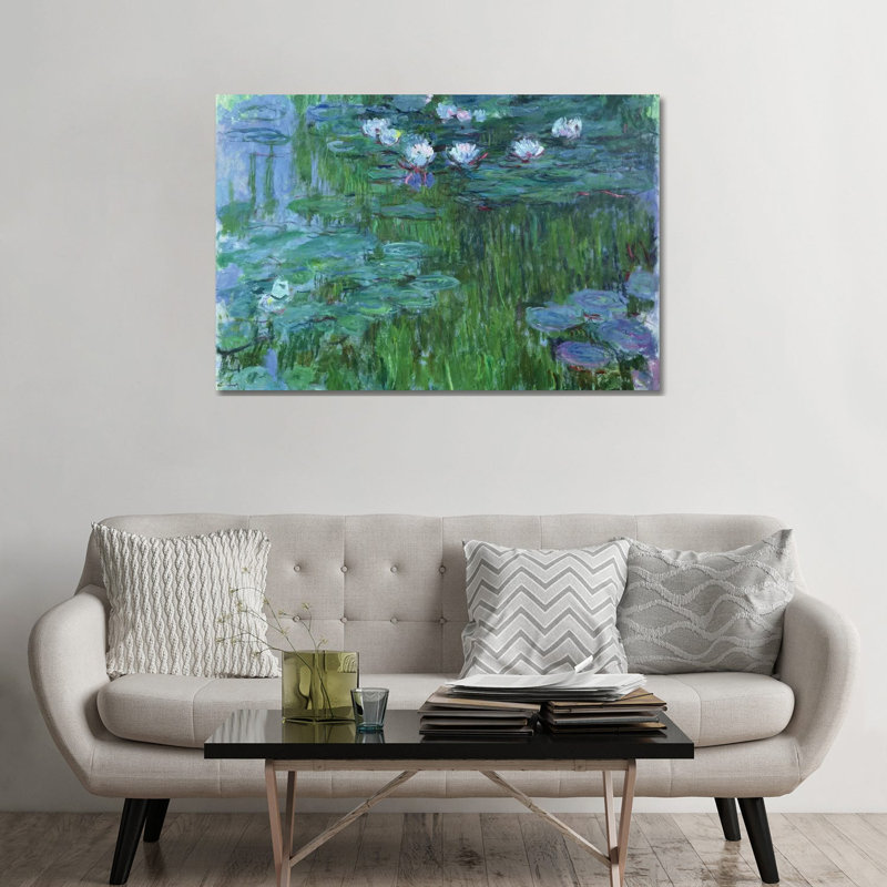 Nénuphars, 1917 - giclée sur toile tendue avec châssis, H 32 po x l 48 po