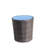 Outdoor Patio Furniture 1 Round Coffee Table, With Black Tempered Glass