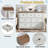 Modern Dresser With 7 Drawers, Metal Handles And Wood Grain Surface