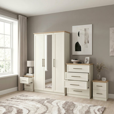 Cleverton 4 Piece Compact Bedroom Storage Set