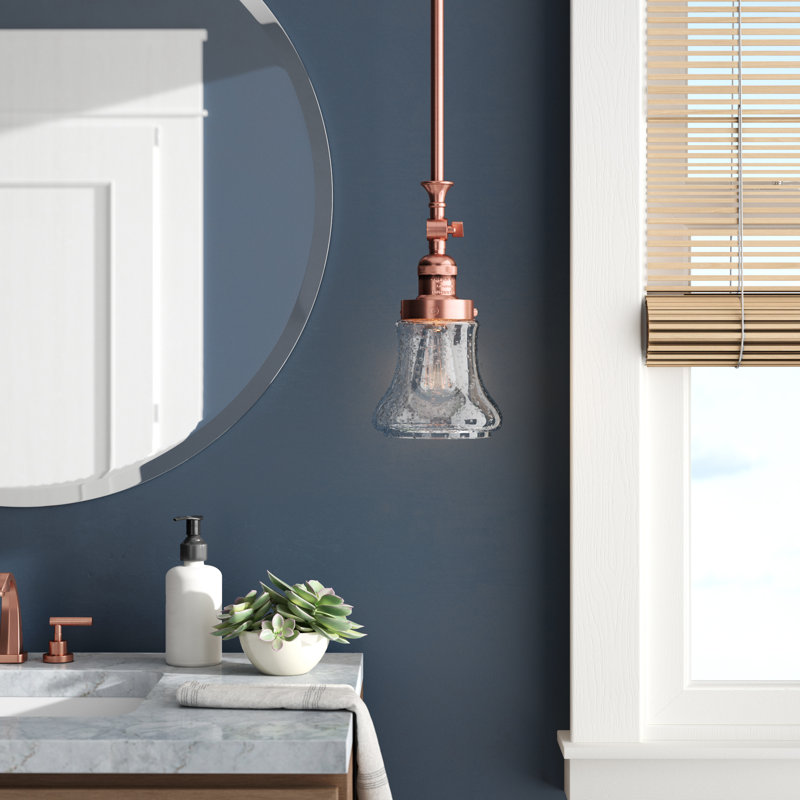 Edda 1 - Light Single Pendant, Antique Copper, Seedy