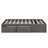 Queen Size Platform Bed Frame With 4 Drawers And Footboard Storage Cubby, No Headboard-979001566
