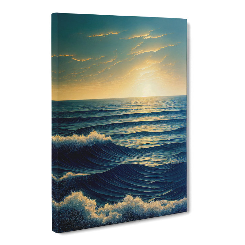 Ocean Sunrise - Wrapped Canvas, 50cm H x 35cm W x 3cm D