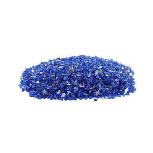 1/4 po 10 lb Verre de feu réfléchissant bleu cobalt