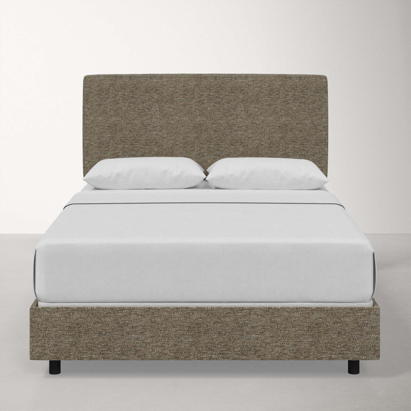 Marquise Upholstered Standard Bed, California King, Milsap Granite Sustain® Tweed