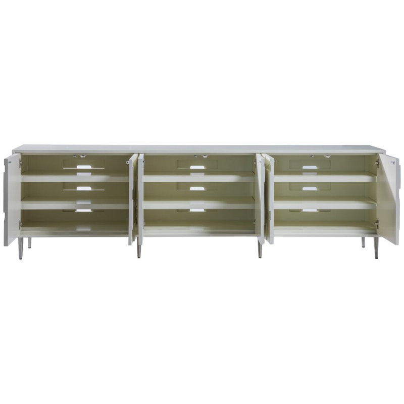 Signature Designs Bardo Long Media Console, 30" H x 100" W  x 18" D