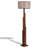 Metropolis Walnut Drum Shade Floor Lamp