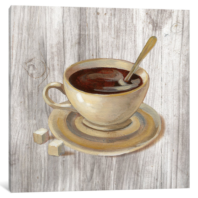 «Coffee Time VI», reproduction d'art sur toile, H 37 po x l 37 po x P 1,5 po, Toile tendue, Pas de tapis