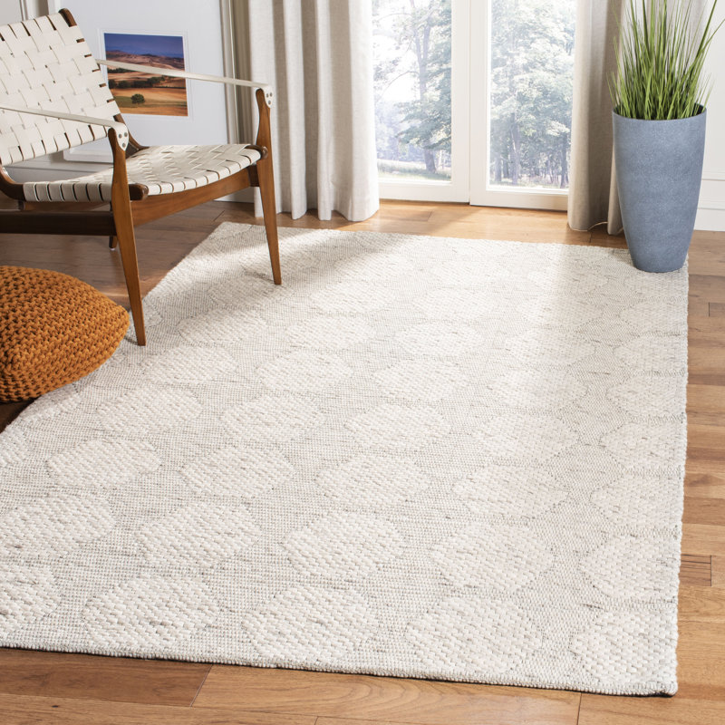 Woodring Hand Loomed Performance Solid Color Rug, Rectangle 8' x 10'