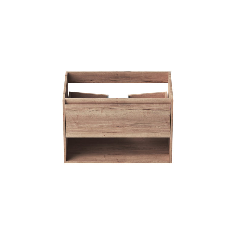 Armoire de rangement murale de couleur chêne, Chêne, 29"