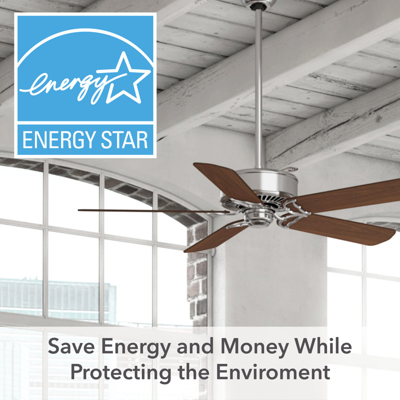 54" Panama Ceiling Fan And Handheld Remote, Brushed Nickel
