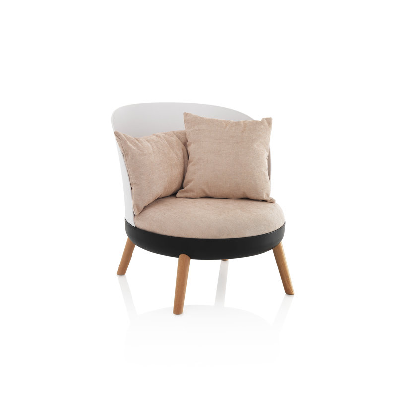 Duenweg Upholstered Slipper Chair, Pink