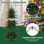 Arbre de Noël artificiel pré-éclairé avec lumières DEL multicolores-1843028631