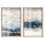 Gilded Coastal Calm Blue Art 