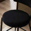Tabourets de bar en tissu noir, 2 pièces, structure en métal, renforcement professionnel, dossier ergonomique, idéal pour les comptoirs d'hôtel de 2 personnes, base, pieds réglables antidérapants, mousse, sièges insulaires