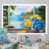 Toile blanche avec cadre photo