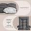 Folding Recliner Chair, Adjustable 95°-150° High Back, Padded Camping Chair With Cup Holder-138563898-143065303