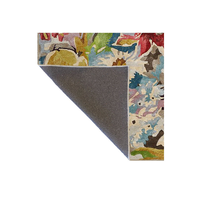 Tapis décoratif lavable à motif floral et coloré, Tapis de couloir 3 pi 3 po x 6 pi 7 po inclus