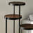 Black And Walnut 3-Tier Foldable Plant Stand