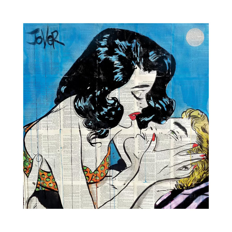 Summer Lovin' by Loui Jover - Wrapped Canvas Print, 93.98 cm H x 93.98 cm W x 1.91 cm D
