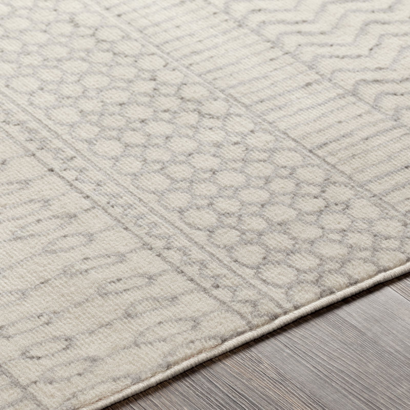 Lanaiya Grey/Ivory Area Rug, 7'10" x 10'