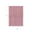 3' X 5' Pink And Purple Geometric Washable Indoor Outdoor Area Rug