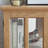 Classic Antique Display Cabinet With Oak Color And Adjustable Shelving Remote-controlled Lighting Shelves
