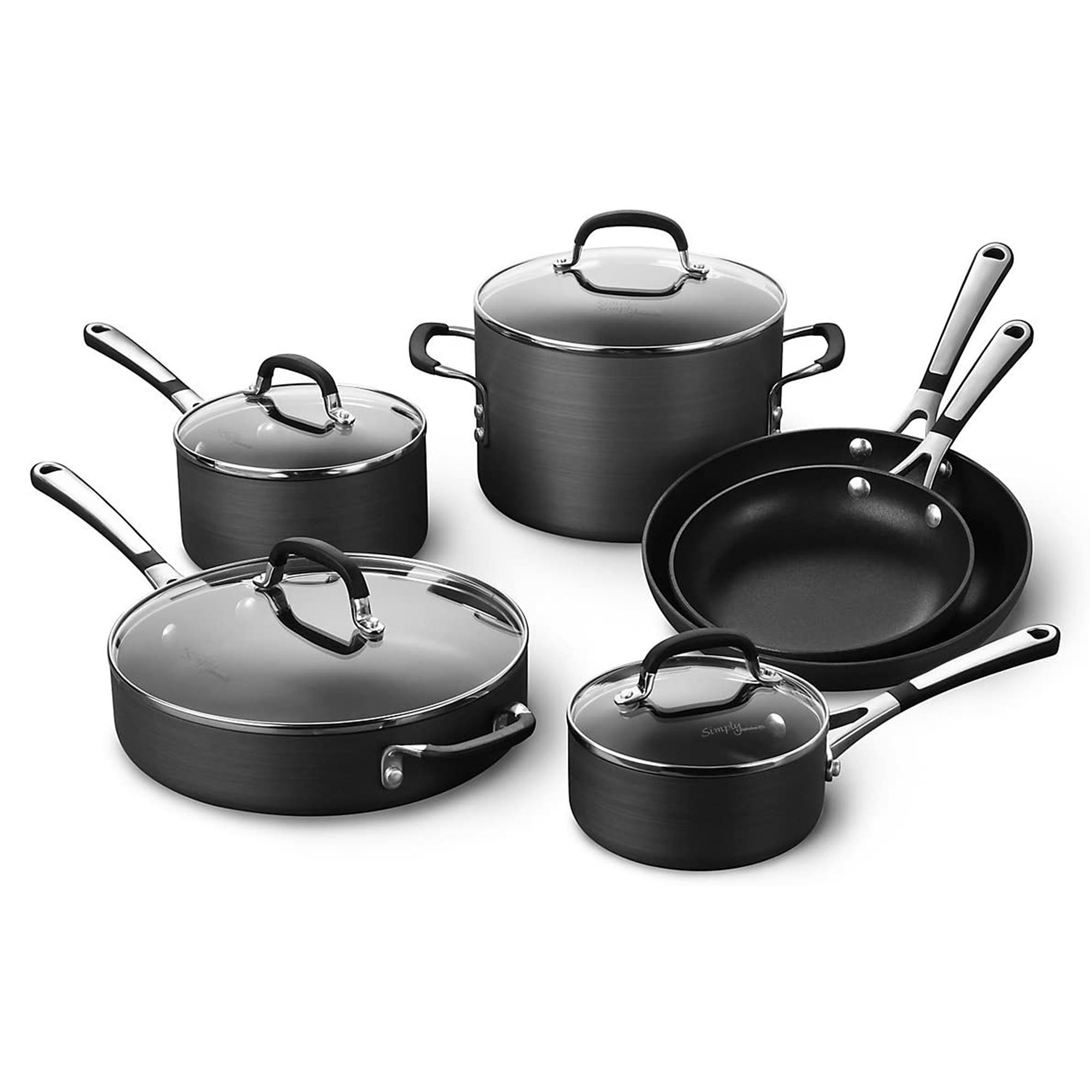 Select By Calphalon With Aquashield Nonstick 10pc Cookware Set