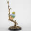 Porcelain Finch Bird Figurine With Bronze Ormolu In Bird Figure Collection