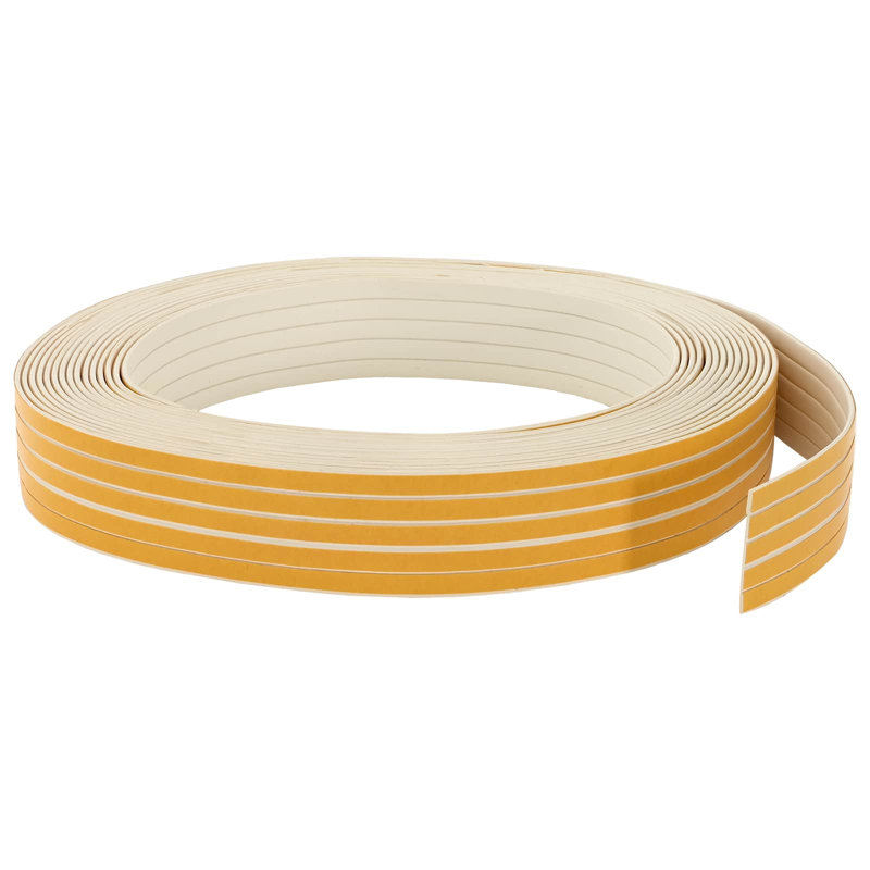 vidaXL Self-Adhesive Window Seal EPDM Foam Easy To Cut Grid-Pattern Strip Door, White, 0.3cm H x 10000cm W x 0.9cm D
