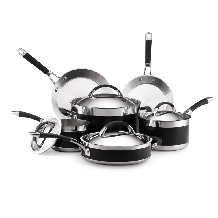 Ultra Clad 3 Ply Stainless Steel 10 Piece Cookware Set