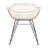 Dannelley 18'' H Leather Upholstered Metal Armchair