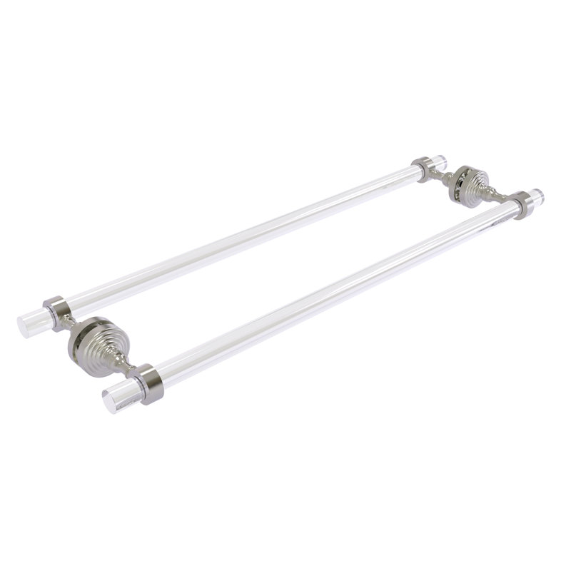 Porte-serviettes 8,7 po pour porte de douche en verre Jarrell, Nickel satiné