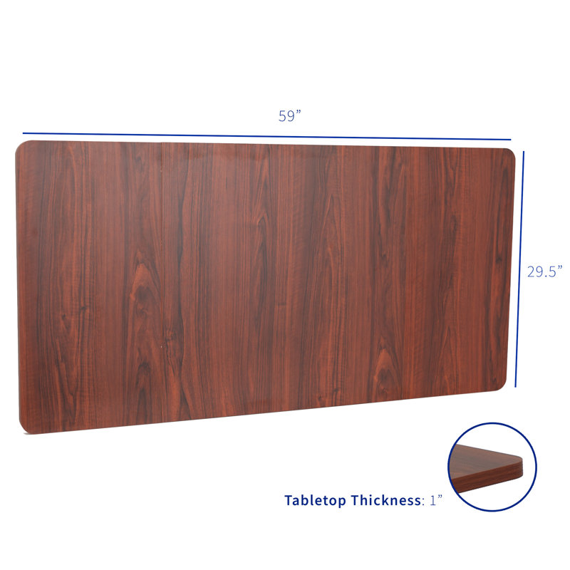 VIVO Dark Walnut 71 x 36 inch Particle Board Table Top