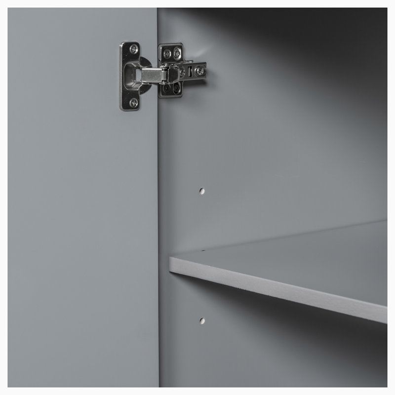 Base de meuble-lavabo simple 35,60 po seulement, Gris